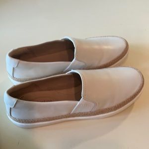 White Leather Marie Sail Slip-On Sneaker - Women